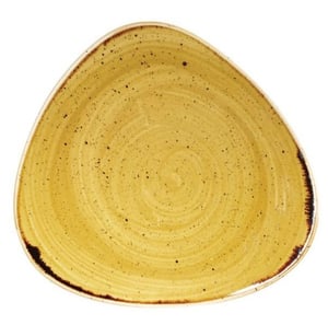 Тарелка треугольная Churchill  Stonecast Mustard SMSSTR91, фото №1, интернет-магазин пищевого оборудования Систем4