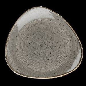 Тарелка треугольная Churchill  Stonecast Peppercorn Grey SPGSTR101, фото №1, интернет-магазин пищевого оборудования Систем4