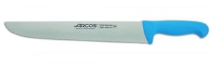 Разделочный нож мясника с синей рукояткой Arcos 292523 серии 2900