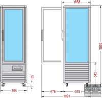 Морозильна шафа для м'якого морозива Tecfrigo SNELLE 350 RBT/BIS, фото №3, інтернет-магазин харчового обладнання Систем4