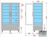 Морозильный шкаф для мягкого мороженого Tecfrigo SNELLE 750 GBT, фото №3, интернет-магазин пищевого оборудования Систем4