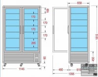 Морозильный шкаф для мягкого мороженого Tecfrigo Snelle 750 GBT VU, фото №3, интернет-магазин пищевого оборудования Систем4