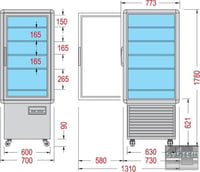 Морозильный шкаф для мягкого мороженого Tecfrigo Innova 500 GBT:, фото №4, интернет-магазин пищевого оборудования Систем4