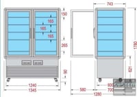 Морозильна шафа для м'якого морозива Tecfrigo Innova 1000 GBT-VU, фото №3, інтернет-магазин харчового обладнання Систем4