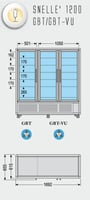 Морозильный шкаф для мягкого мороженого Tecfrigo SNELLE 1200 GBT / GBT-VU, фото №2, интернет-магазин пищевого оборудования Систем4