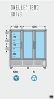 Морозильно-холодильный шкаф для мягкого мороженого Tecfrigo SNELLE 1200 GBT-G, фото №2, интернет-магазин пищевого оборудования Систем4