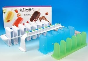 Форма силиконовая для мороженого L'ITALIANO (2 формы, 100 палочек) Silikomart, фото №2, интернет-магазин пищевого оборудования Систем4