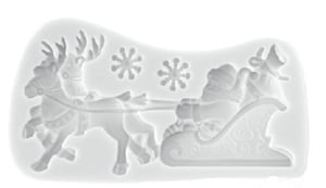 Форма для марципана Різдвяна упряжка SLK400 Silikomart, фото №2, інтернет-магазин харчового обладнання Систем4