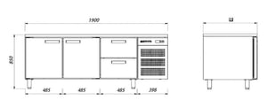 Стіл холодильний Modern-Expo NRACBB.000.000-00 A SK, фото №3, інтернет-магазин харчового обладнання Систем4