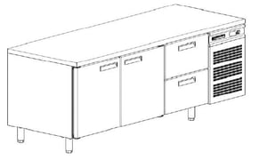 Стіл холодильний Modern-Expo NRACBB.000.000-01 A SK, фото №2, інтернет-магазин харчового обладнання Систем4