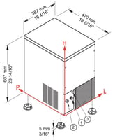 Льдогенератор Brema CB 246AHC B-QUBE, фото №4, интернет-магазин пищевого оборудования Систем4
