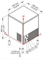 Льдогенератор Brema CB 316AHC B-QUBE, фото №2, интернет-магазин пищевого оборудования Систем4