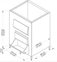 Бункер Brema BIN550VDS, фото №1, интернет-магазин пищевого оборудования Систем4