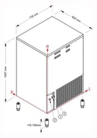 Льодогенератор NTF SL260W, фото №2, інтернет-магазин харчового обладнання Систем4