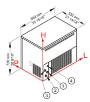 Льдогенератор Brema С150AHC B-QUBE, фото №3, интернет-магазин пищевого оборудования Систем4