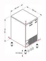 Льдогенератор NTF SL90W, фото №1, интернет-магазин пищевого оборудования Систем4