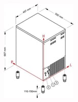 Льдогенератор NTF SL70W, фото №3, интернет-магазин пищевого оборудования Систем4