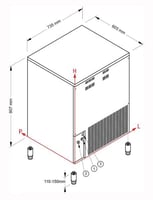 Льдогенератор NTF SL140W, фото №2, интернет-магазин пищевого оборудования Систем4