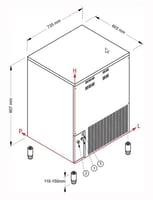 Льдогенератор NTF SL180W, фото №2, интернет-магазин пищевого оборудования Систем4