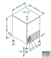 Льдогенератор Ice Queen  TB-32 A, фото №3, интернет-магазин пищевого оборудования Систем4