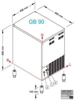 Льдогенератор Ice Queen  GB-90 A, фото №2, интернет-магазин пищевого оборудования Систем4