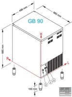 Льдогенератор Ice Queen  GB-90 W, фото №3, интернет-магазин пищевого оборудования Систем4