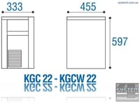 Льдогенератор SAGI (CUBETTI) KGC22, фото №4, интернет-магазин пищевого оборудования Систем4