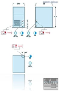 Льдогенератор SAGI (CUBETTI) KGC23, фото №2, интернет-магазин пищевого оборудования Систем4