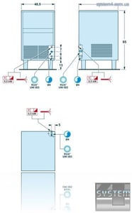 Льдогенератор SAGI (CUBETTI) KGC40, фото №2, интернет-магазин пищевого оборудования Систем4