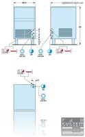 Льодогенератор SAGI (CUBETTI) KGCW60, фото №2, інтернет-магазин харчового обладнання Систем4