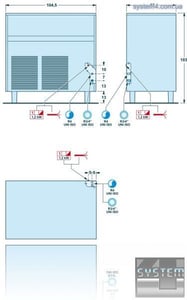 Льдогенератор SAGI (CUBETTI) KGC120, фото №2, интернет-магазин пищевого оборудования Систем4