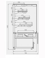 Кондитерська шафа Cold C-09 Laguna, фото №2, інтернет-магазин харчового обладнання Систем4