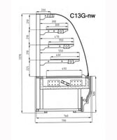 Кондитерская витрина Cold C-09 Gn w, фото №3, интернет-магазин пищевого оборудования Систем4