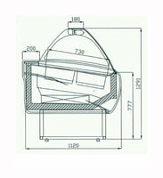 Вітрина для м'якого морозива Cold W-12 DL, фото №3, інтернет-магазин харчового обладнання Систем4