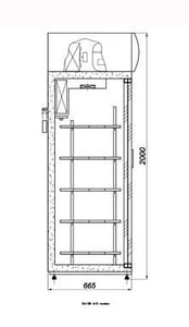 Холодильна шафа COLD SW-1600 DR A/G, фото №2, інтернет-магазин харчового обладнання Систем4