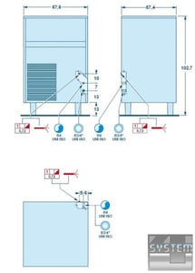 Льдогенератор Angelo Po PG80C, фото №6, интернет-магазин пищевого оборудования Систем4