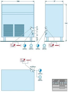 Льдогенератор Angelo Po PGC210, фото №6, интернет-магазин пищевого оборудования Систем4