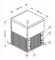 Льодогенератор NTF MGT 900 W, фото №2, інтернет-магазин харчового обладнання Систем4
