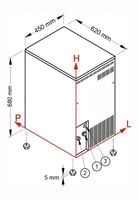 Льдогенератор NTF SLT 100 W, фото №2, интернет-магазин пищевого оборудования Систем4