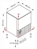Льдогенератор NTF SLT 270 W, фото №2, интернет-магазин пищевого оборудования Систем4