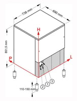 Льдогенератор NTF SLT 270 W, фото №2, интернет-магазин пищевого оборудования Систем4