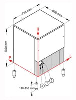 Льдогенератор NTF SLT 290 W, фото №2, интернет-магазин пищевого оборудования Систем4