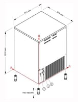 Льодогенератор NTF SLF 500 A, фото №2, інтернет-магазин харчового обладнання Систем4