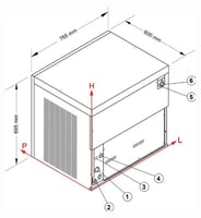 Льдогенератор NTF GM 3100 SPLIT CO2, фото №2 Льдогенератор NTF GM 3100 SPLIT CO2, фото №2, интернет-магазин пищевого оборудования Систем4