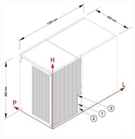 Льдогенератор NTF СV 1650 A, фото №2, интернет-магазин пищевого оборудования Систем4