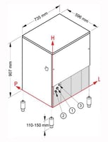 Льодогенератор NTF IFT 165 А, фото №2, інтернет-магазин харчового обладнання Систем4