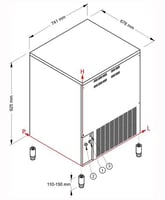 Льдогенератор NTF SLF 320 А, фото №2, интернет-магазин пищевого оборудования Систем4