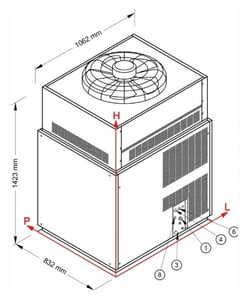 Льдогенератор NTF SM 4500 A, фото №2, интернет-магазин пищевого оборудования Систем4