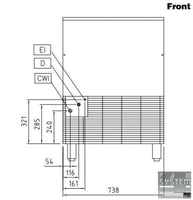 Льодогенератор Electrolux FGC65A42, фото №2, інтернет-магазин харчового обладнання Систем4