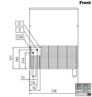 Льодогенератор Electrolux RIMC085SA, фото №2, інтернет-магазин харчового обладнання Систем4